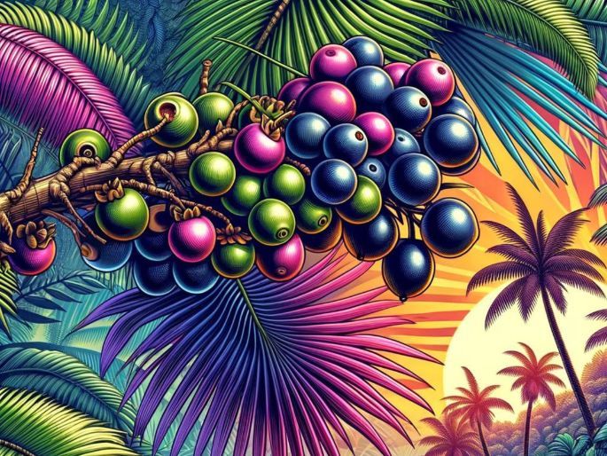 Palmeira com açaí