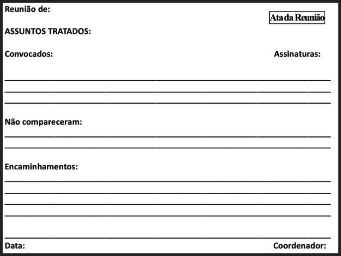 Modelo de ata de reunião